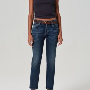Citizens Of Humanity Dark Blue Straight Leg Jeans
